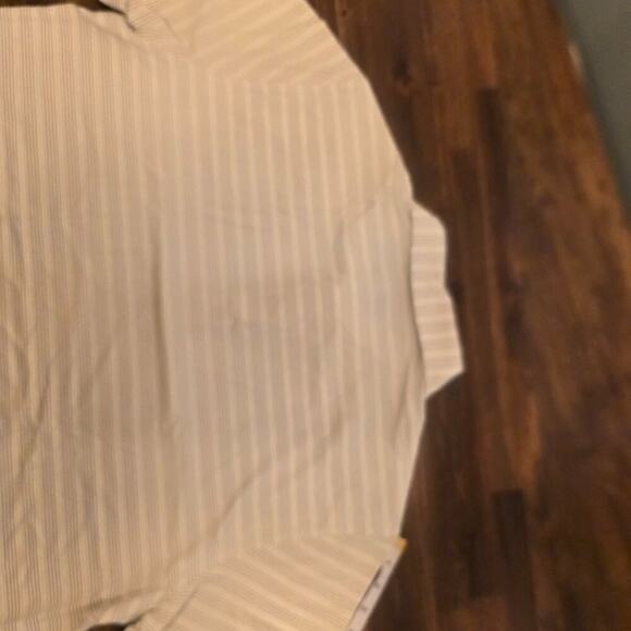 Maelreg Men's Golf Polo Shirt Large Olive Green Stripe Performance NWT - Picture 5 of 5